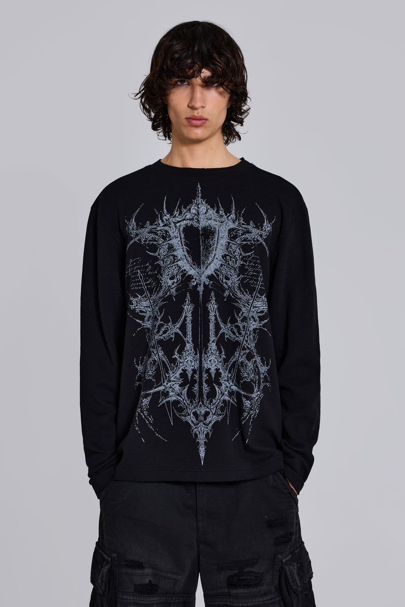 Kasper Digi Waffle Black T-Shirt