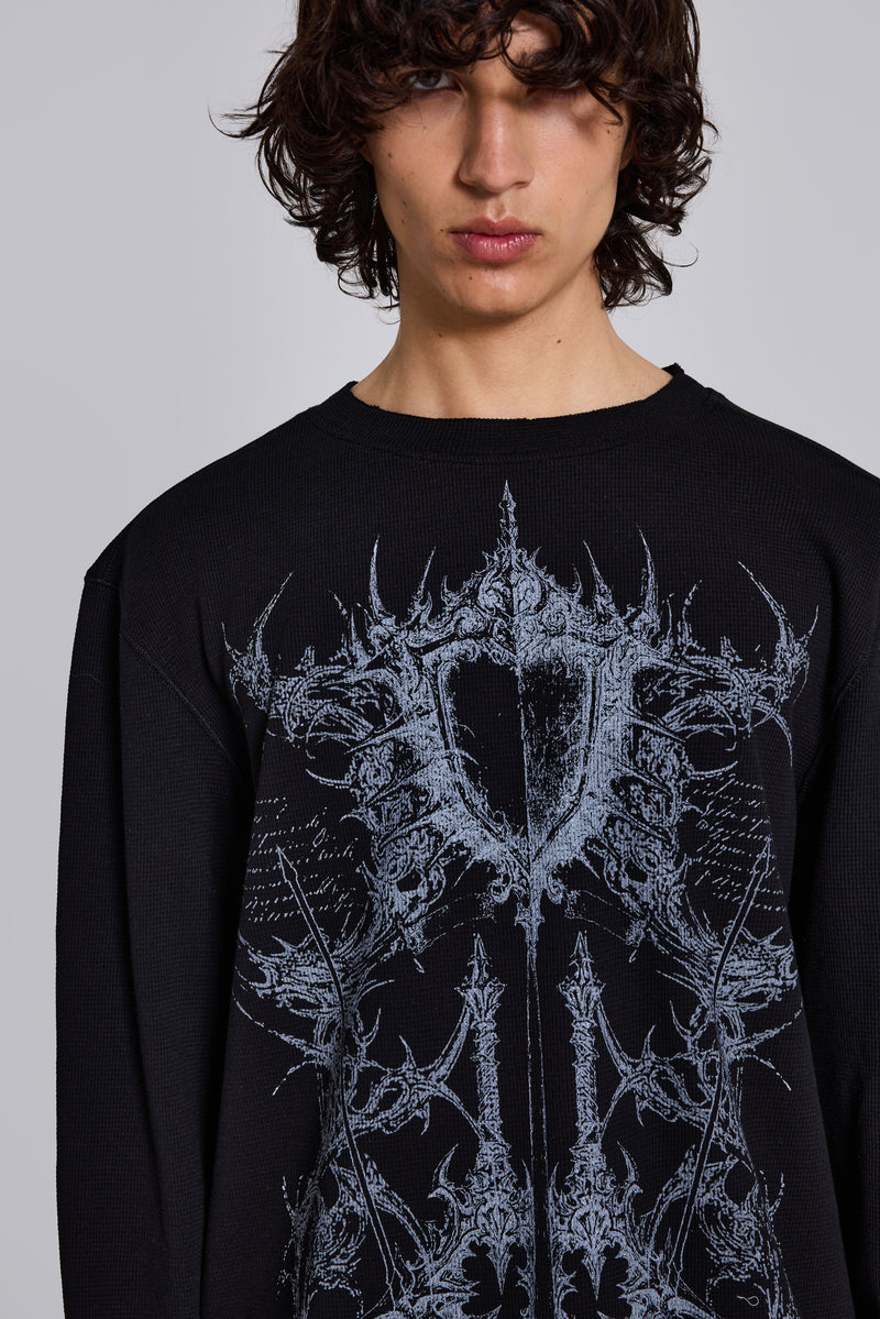 Kasper Digi Waffle Black T-Shirt