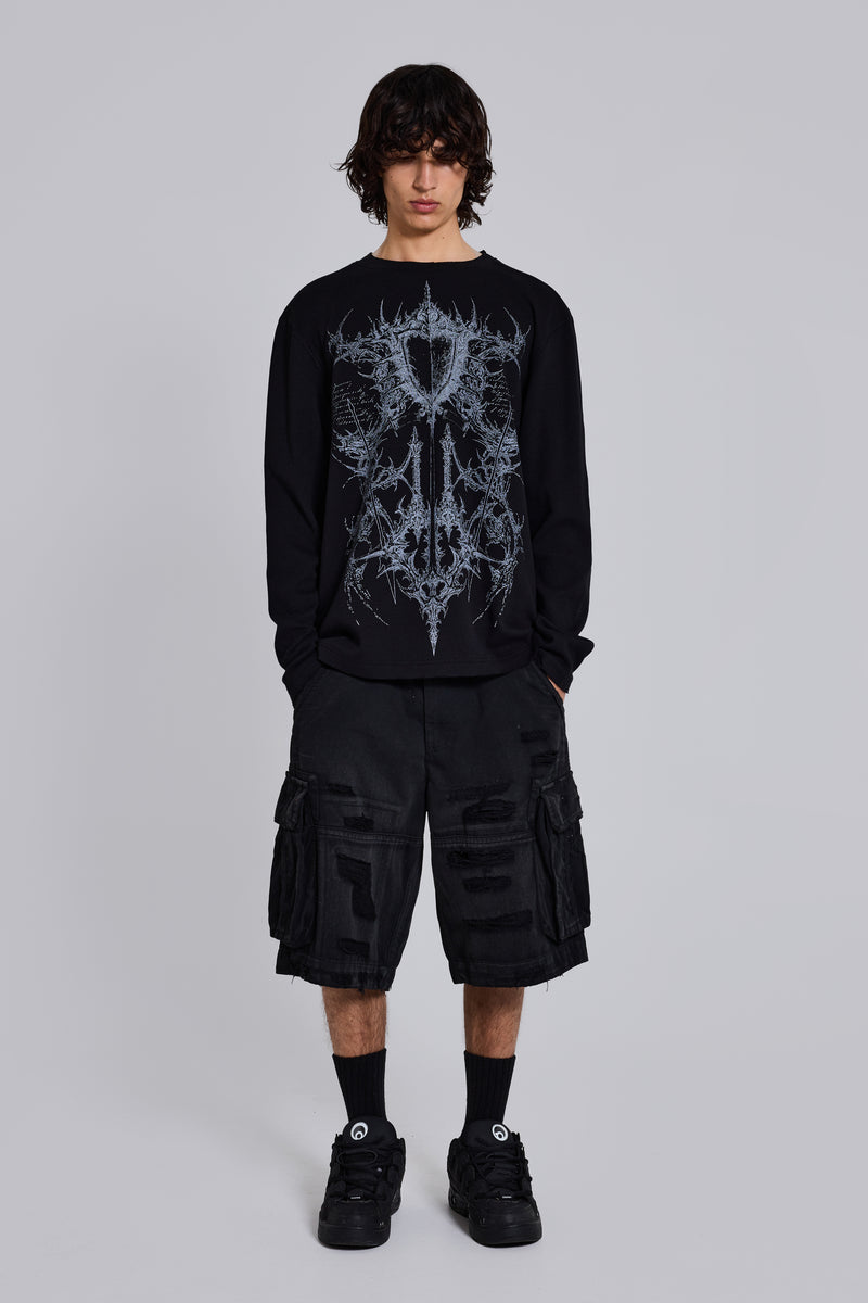 Kasper Digi Waffle Black T-Shirt