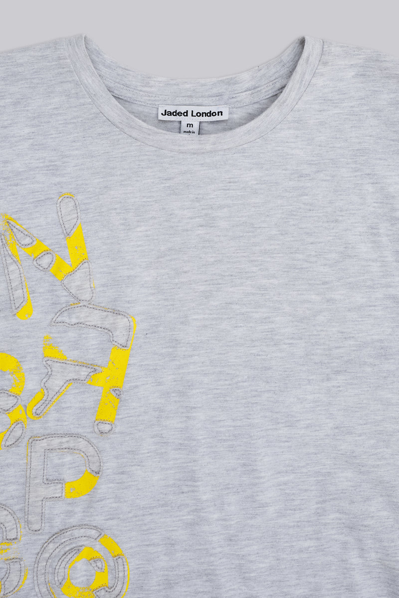 On Repeat Grey Marl T-Shirt