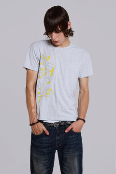 On Repeat Grey Marl T-Shirt – view 1