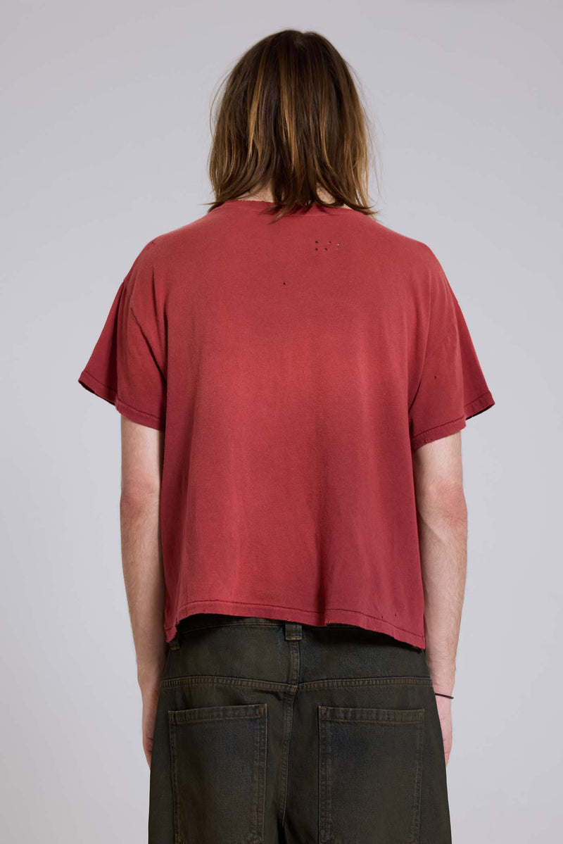Quasi Red Cropped T-Shirt