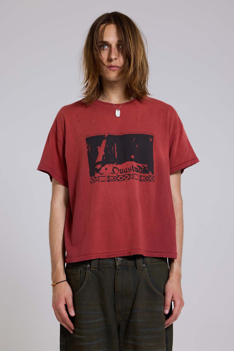 Quasi Red Cropped T-Shirt