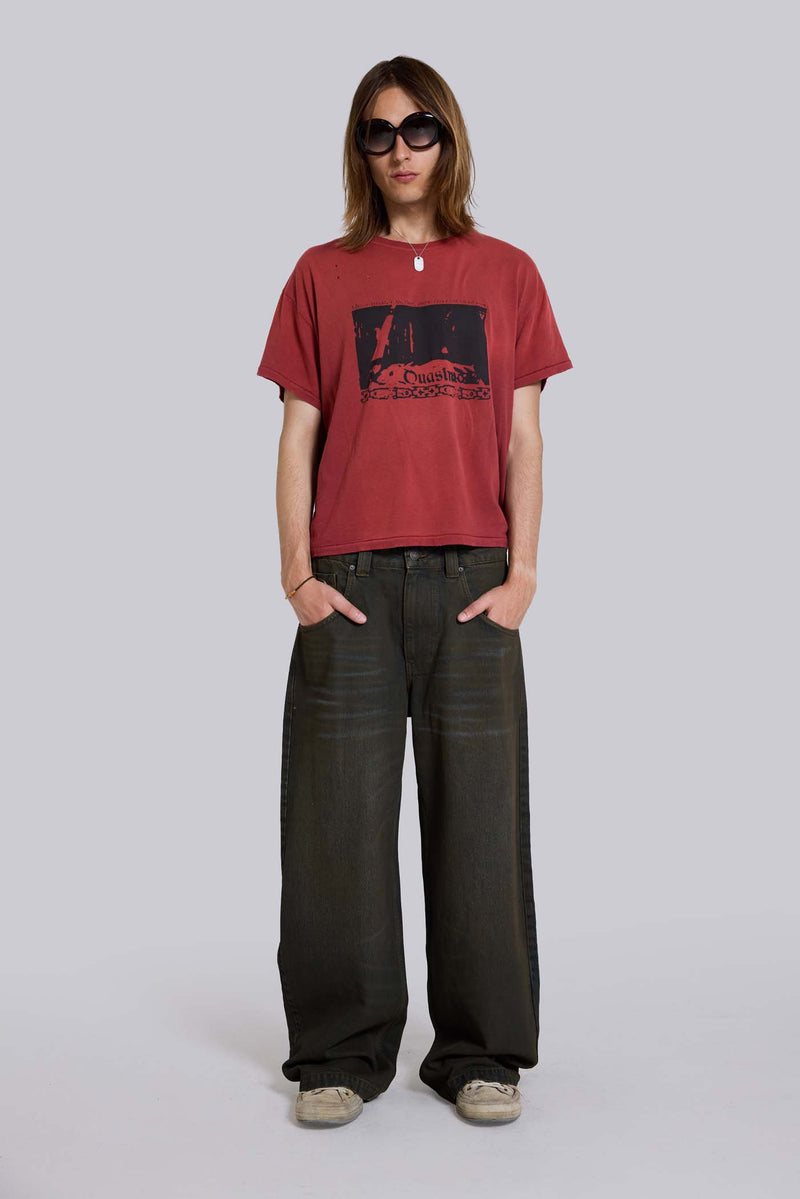 Quasi Red Cropped T-Shirt
