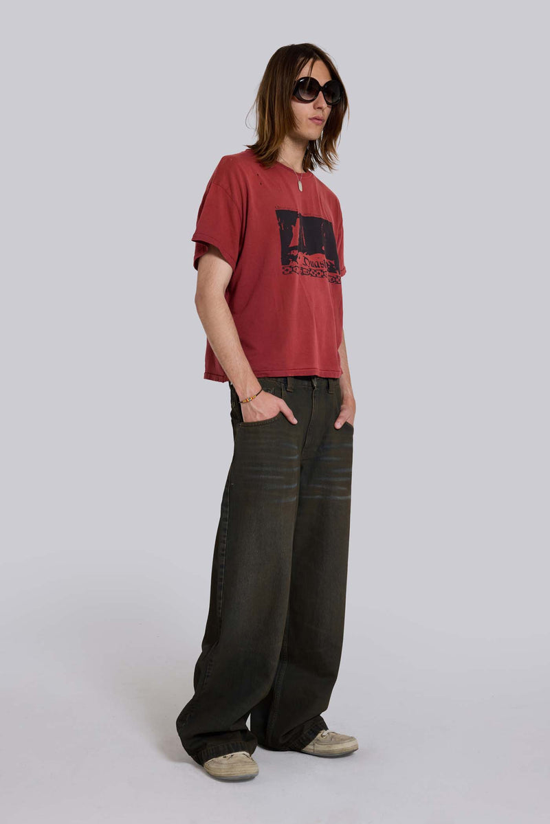 Quasi Red Cropped T-Shirt