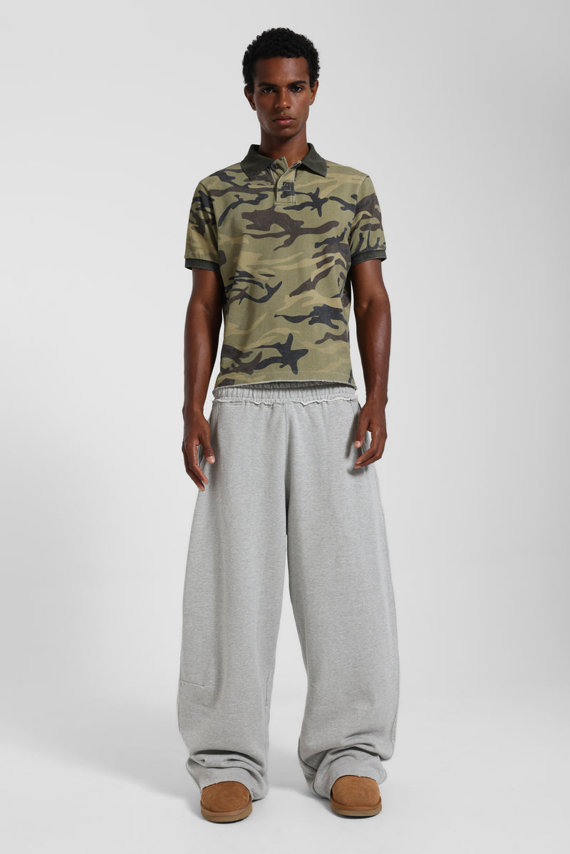 Washed Camo Polo Top – view 2