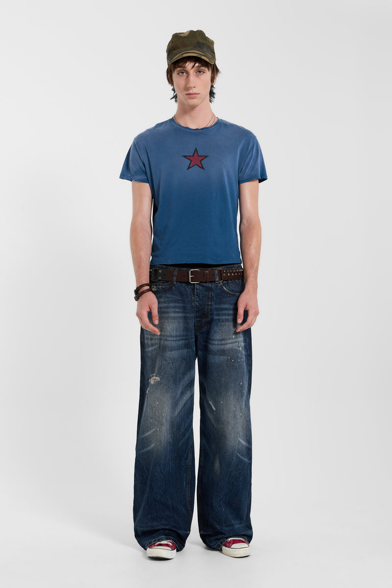 Navy Star Sun Faded T-Shirt – view 4