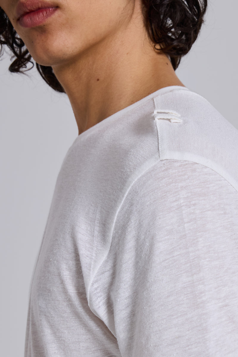 Linen V-Neck T-Shirt