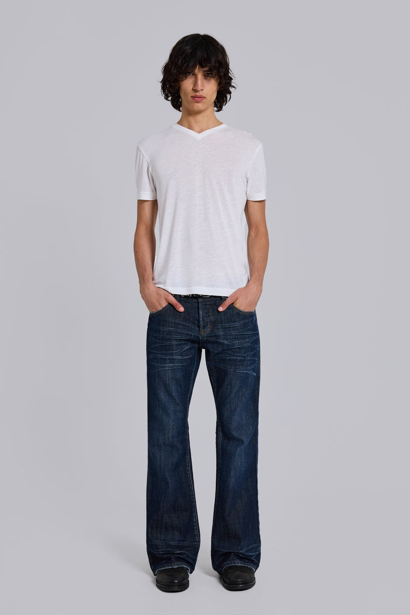 Linen V-Neck T-Shirt