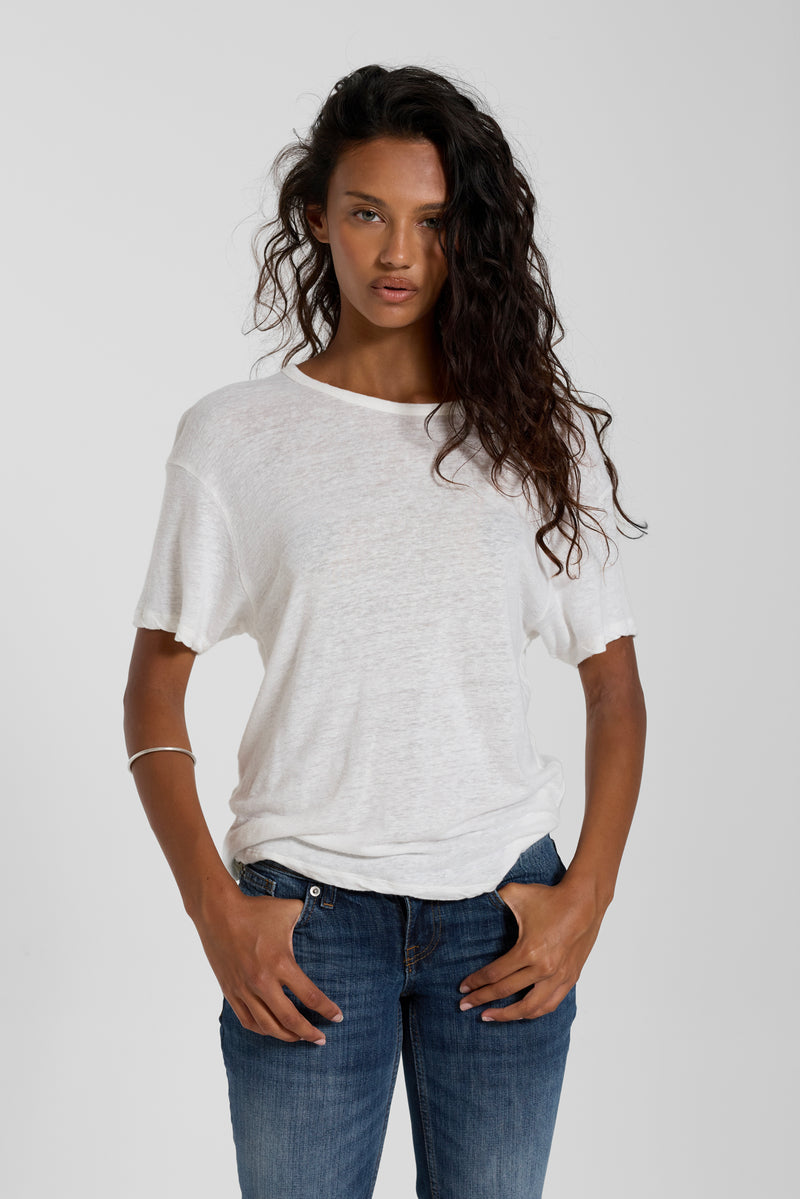 Slub White T-Shirt