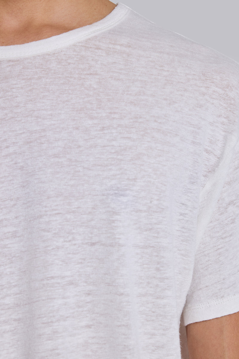 Slub White T-Shirt