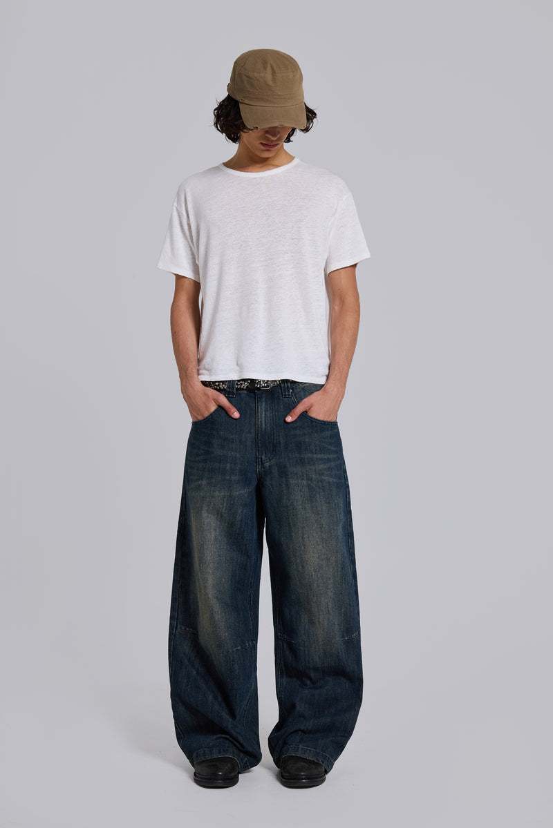 Slub White T-Shirt