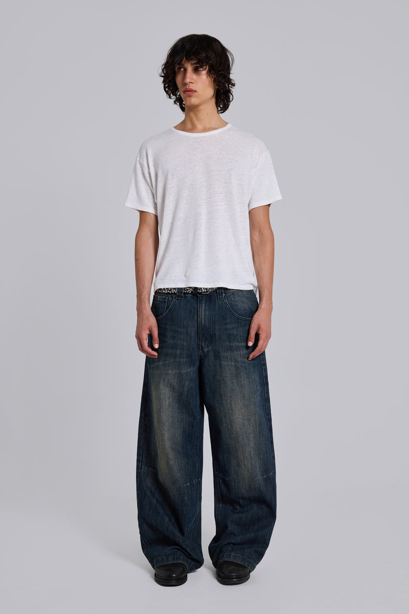 Slub White T-Shirt