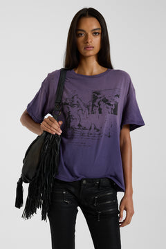 Saken Purple Cropped T-Shirt - XS / Purple