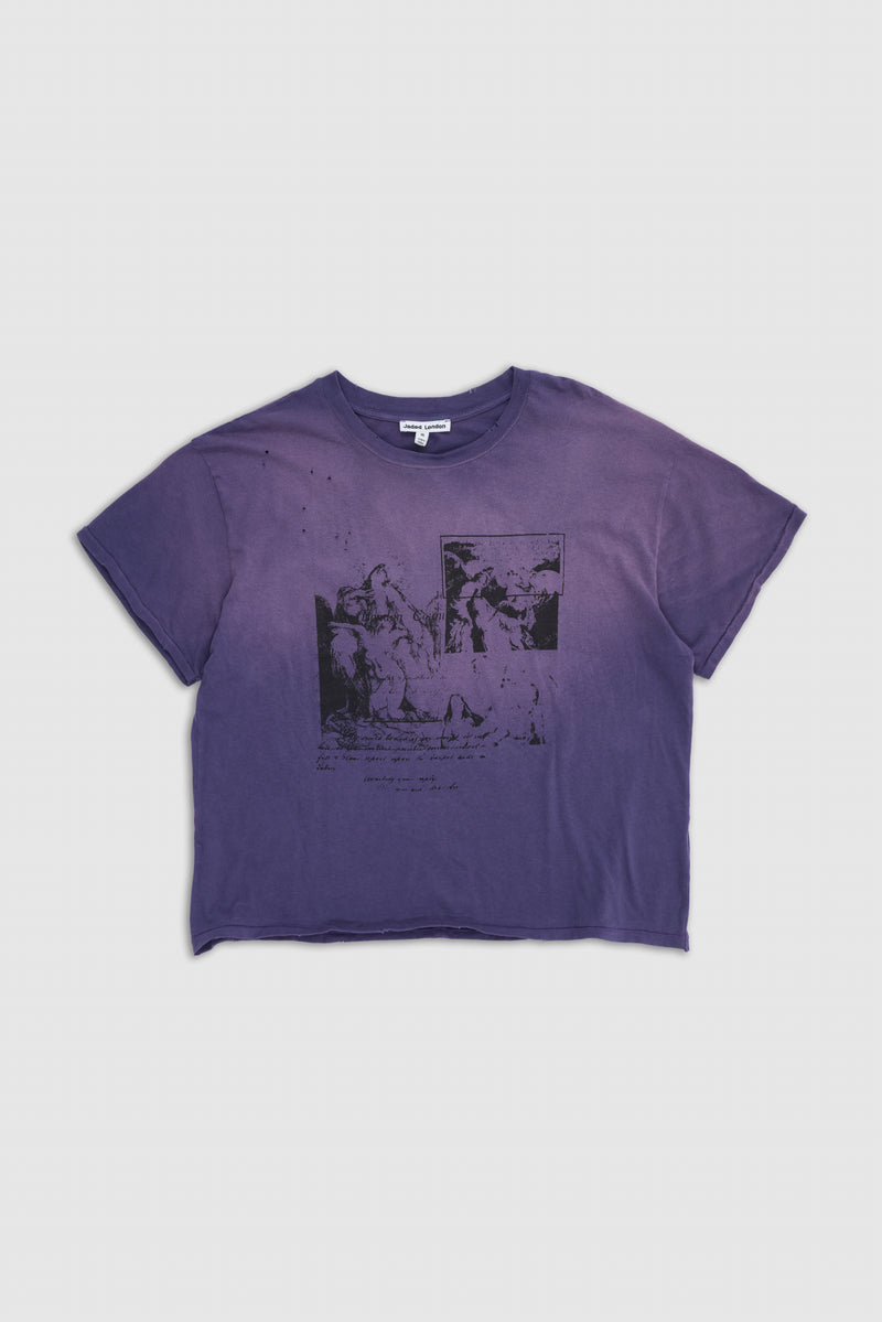 Saken Purple Cropped T-Shirt