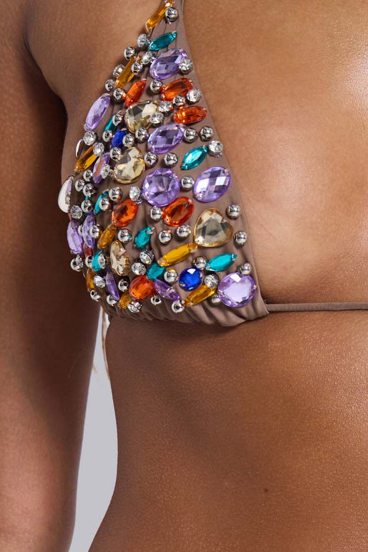 Indara Gem Triangle Bikini Top