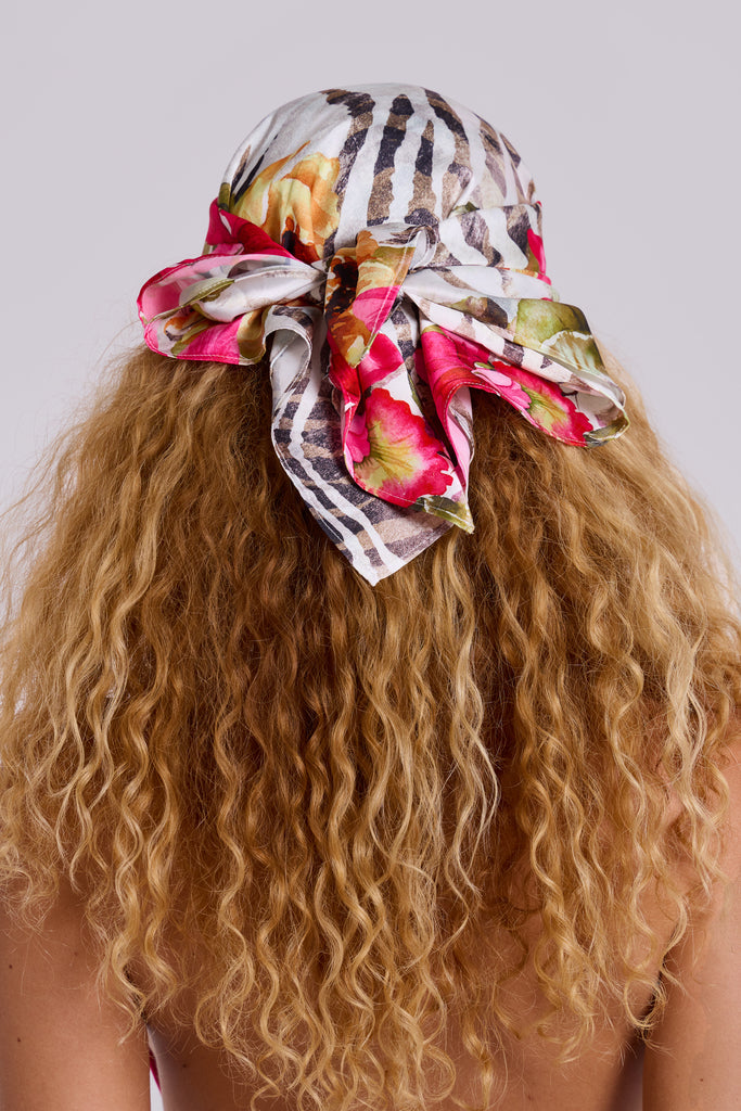Mae Satin Multiway Bandana Scarf