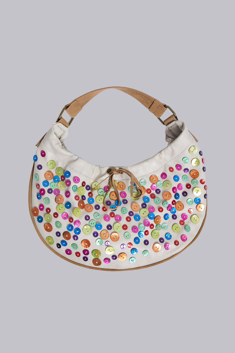 Mavie Button Shoulder Bag