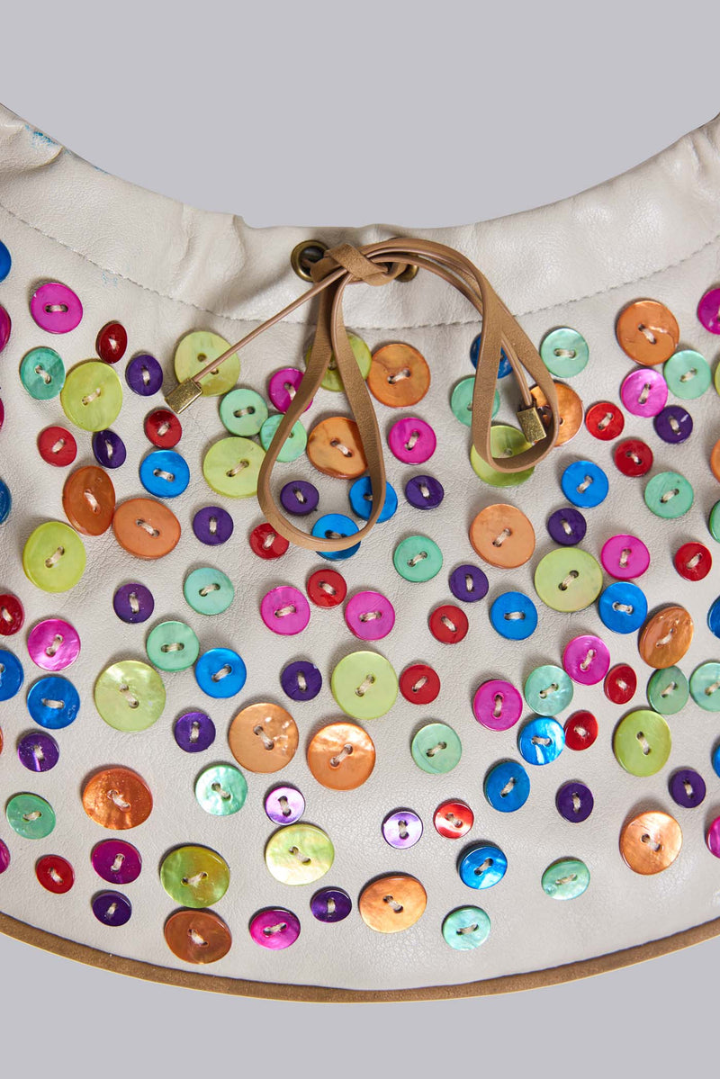 Mavie Button Shoulder Bag