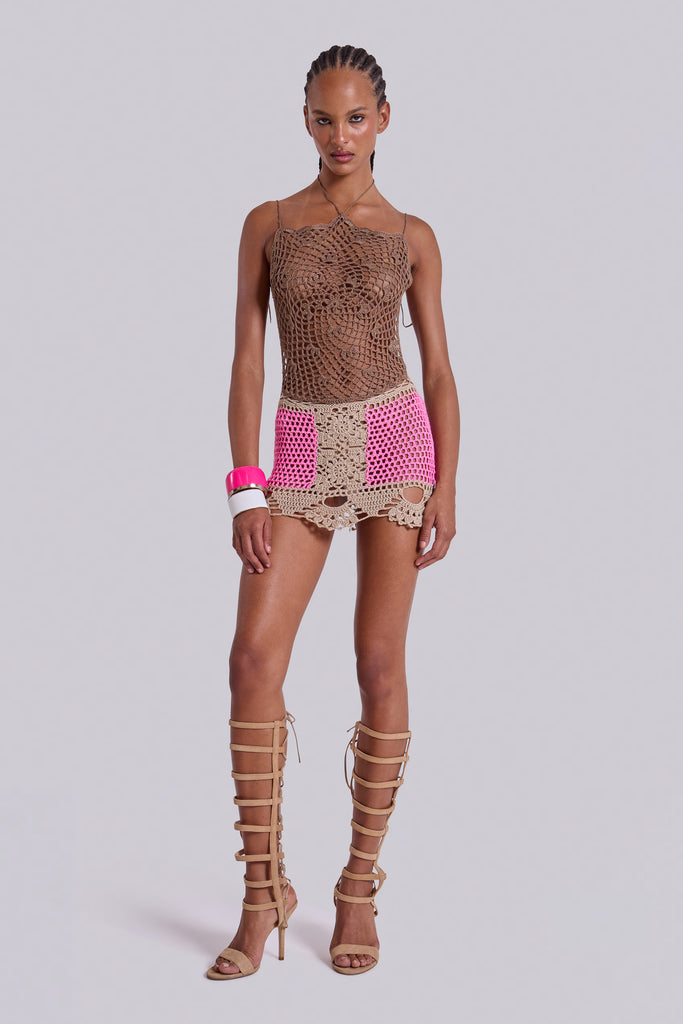 Tahlia Backless Crochet Dress
