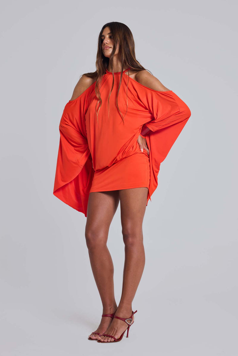 Alula Embellished Tropical Mini Dress