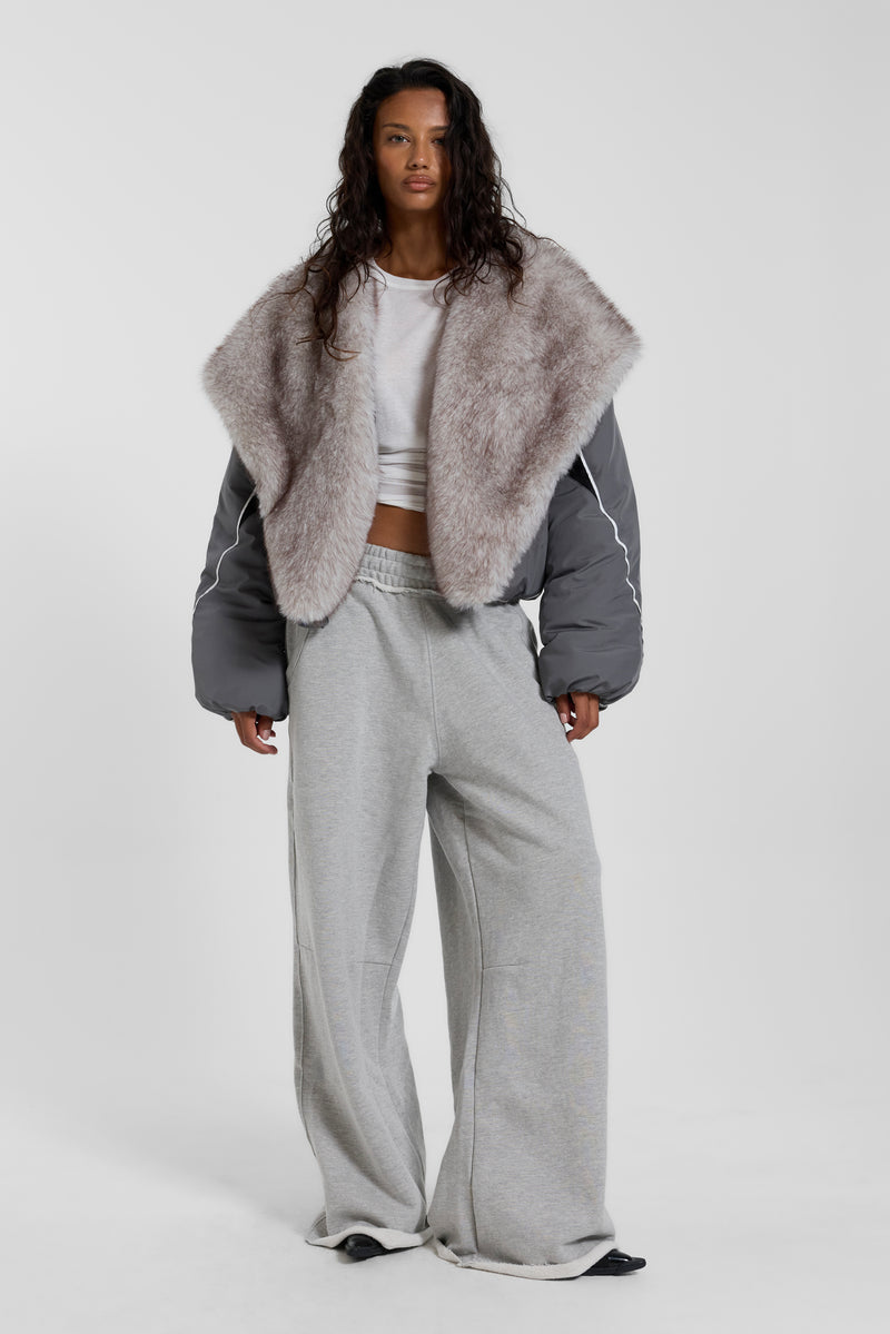 Grey Marl Baggy Monster Joggers (Restock) – view 1