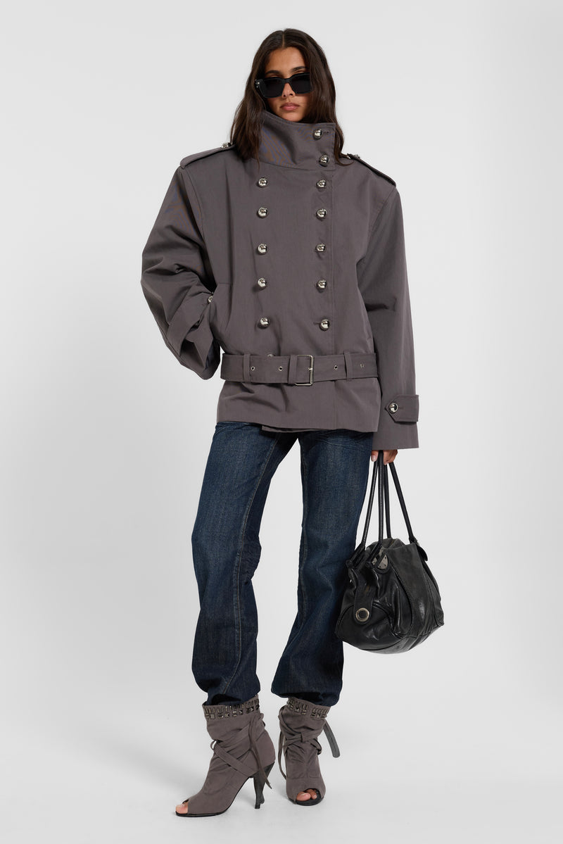 Irina Structured Belted Trench Coat – view 3