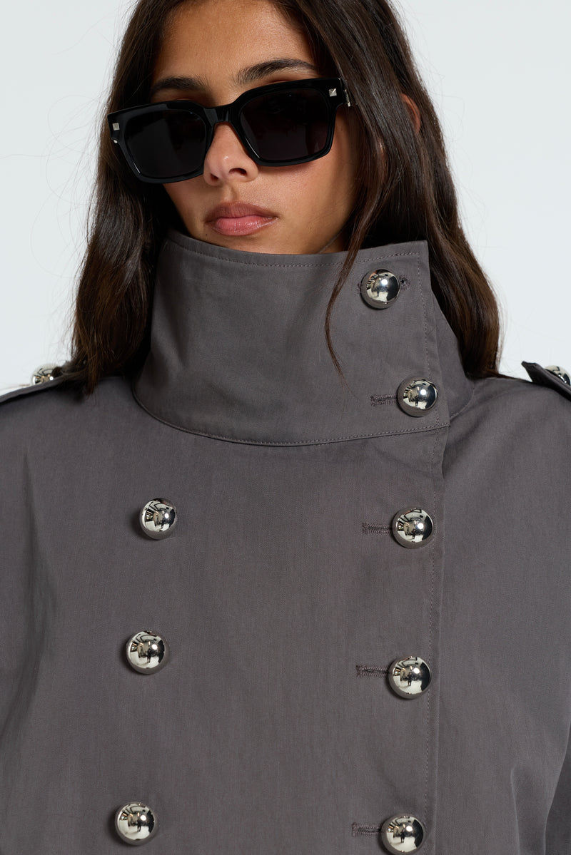 Irina Structured Belted Trench Coat – view 6