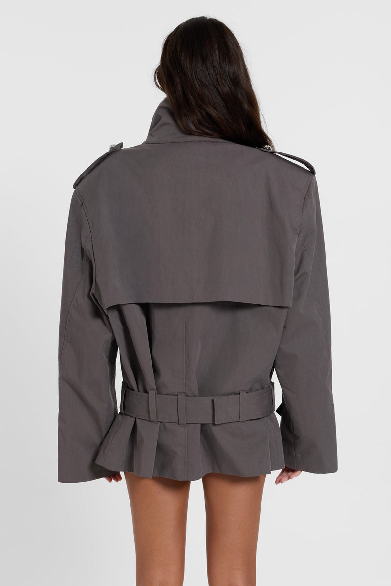 Irina Structured Belted Trench Coat – view 4