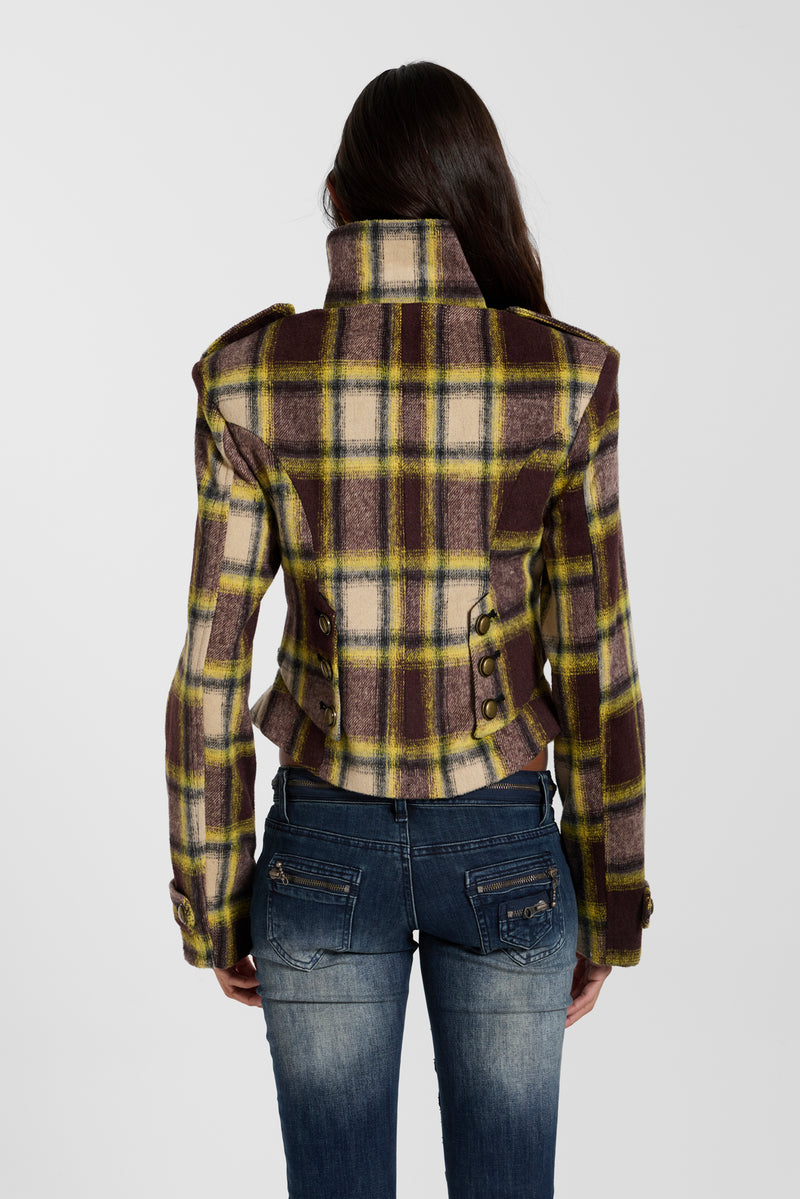 Fallon Structured Check Jacket – view 3