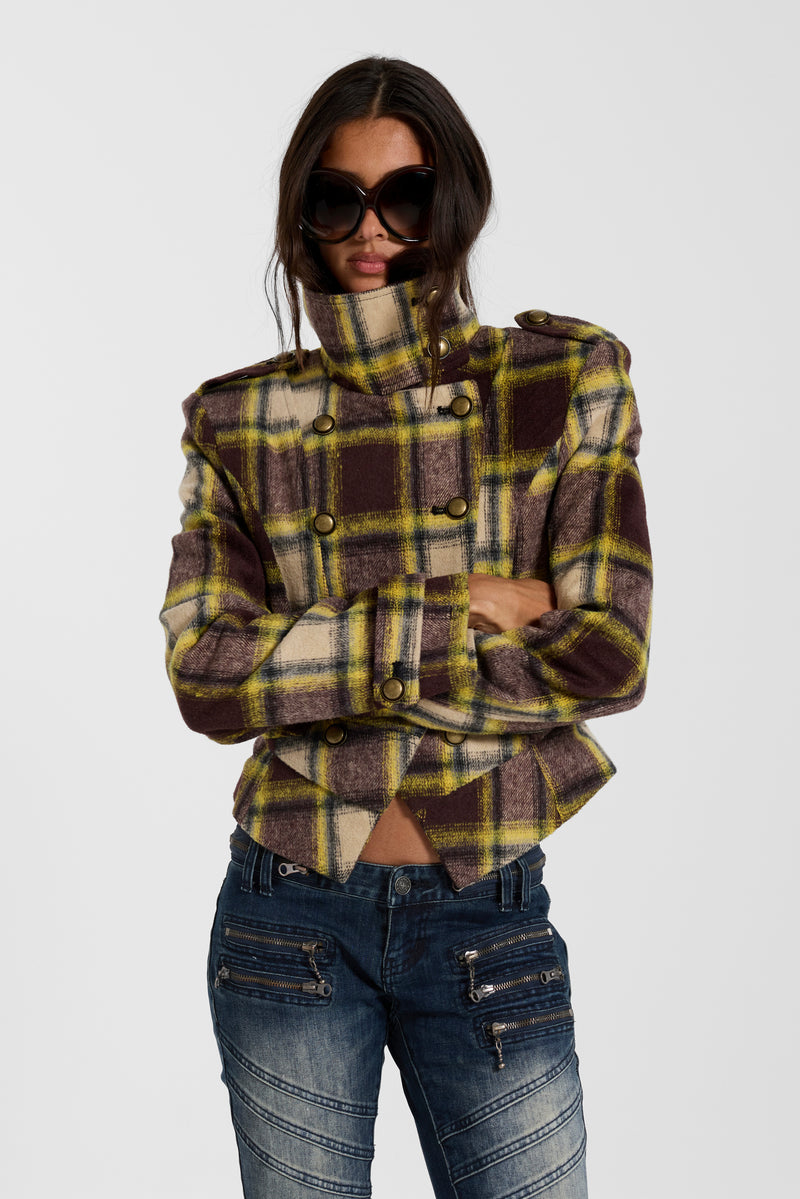 Fallon Structured Check Jacket – view 1