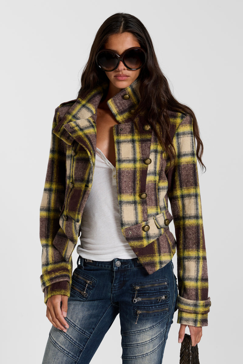 Fallon Structured Check Jacket – view 5