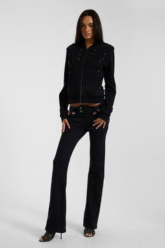 Solid Black Thirteen Jeans - W24 / Black
