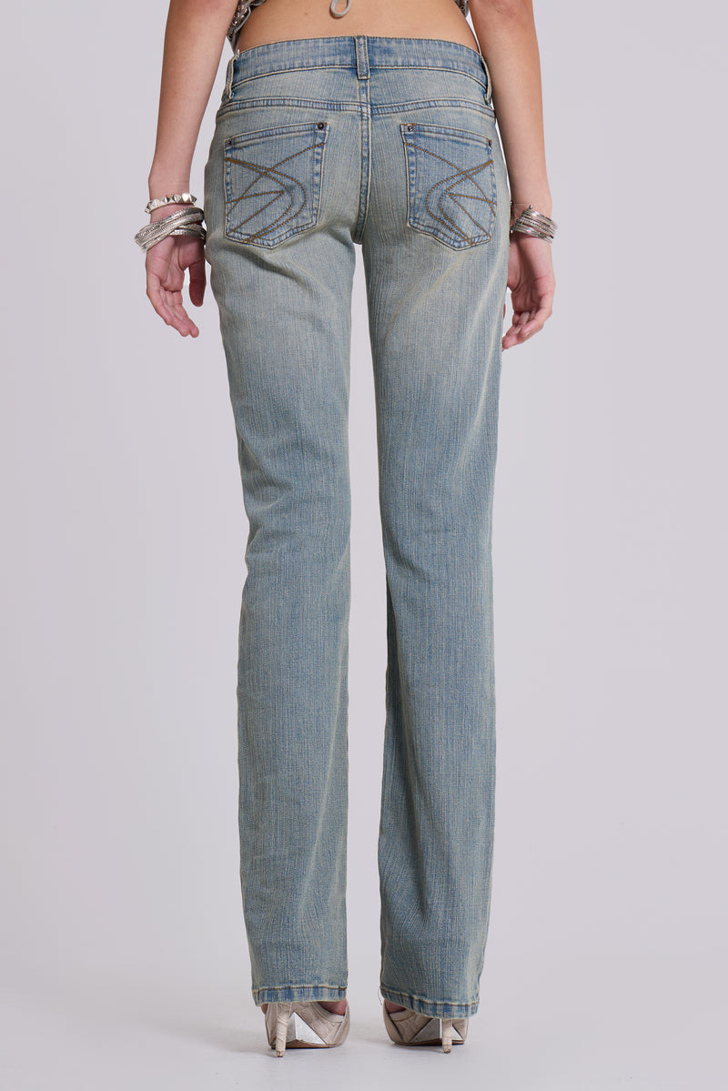 Cassia Cooper Bootcut Jeans in Light Blue