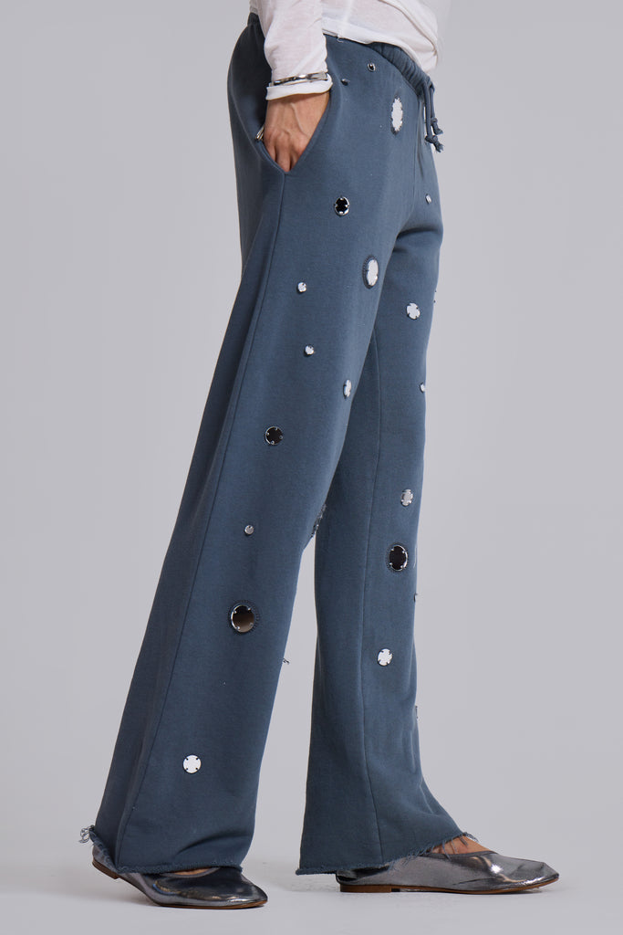 Tarra Embellished Slouchy Bootcut Jogger