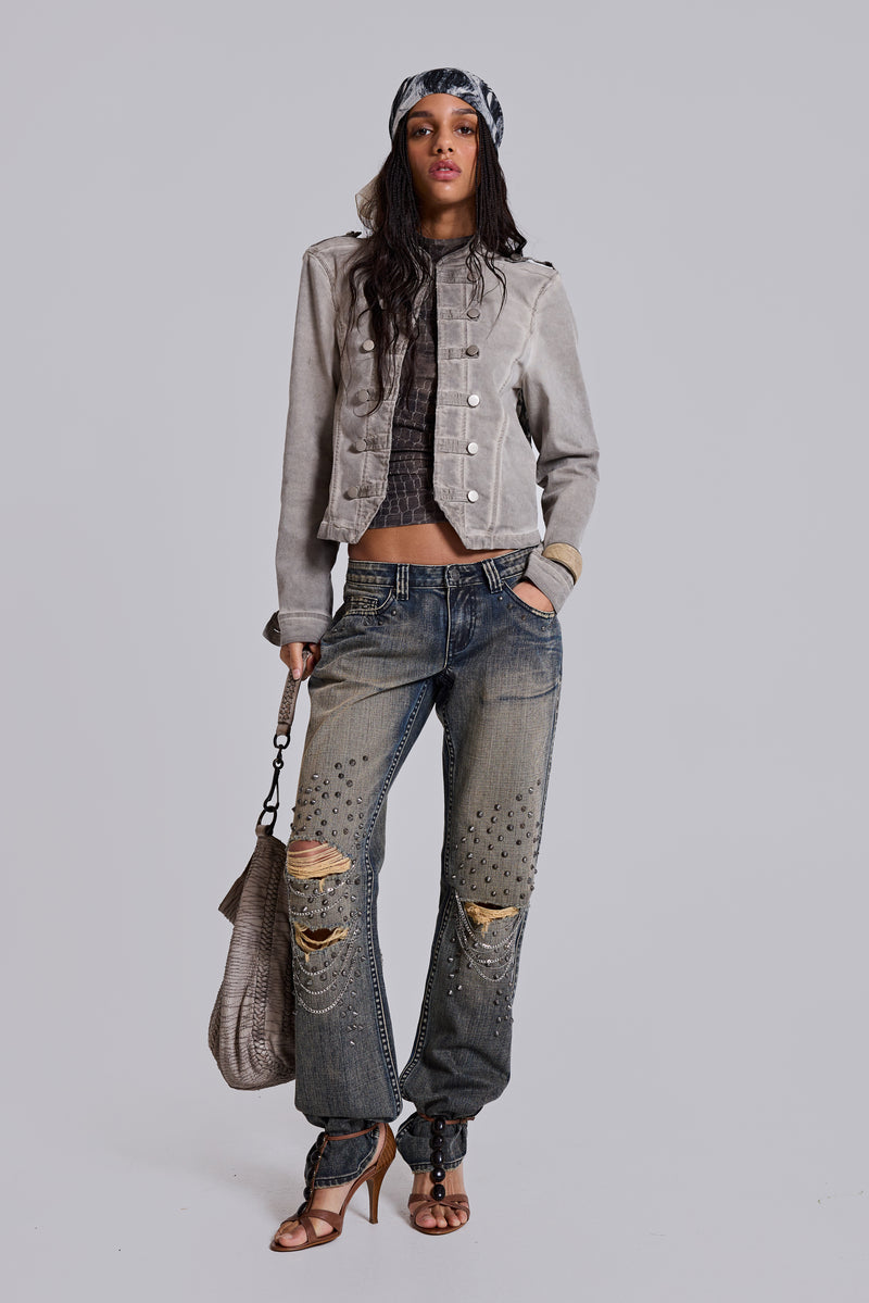 Solna Chain Low Rise Bootcut Jeans