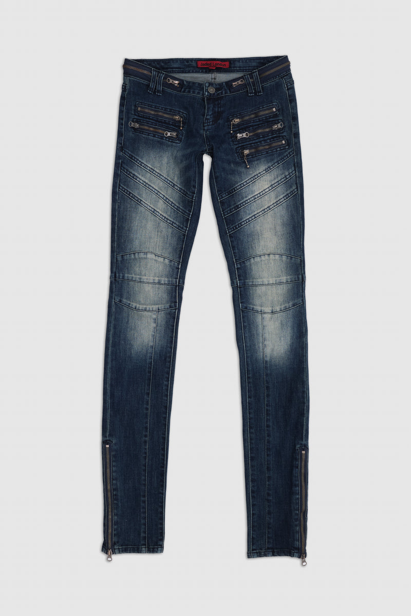 Ardor Seamed Skinny Jeans in Dark Wash