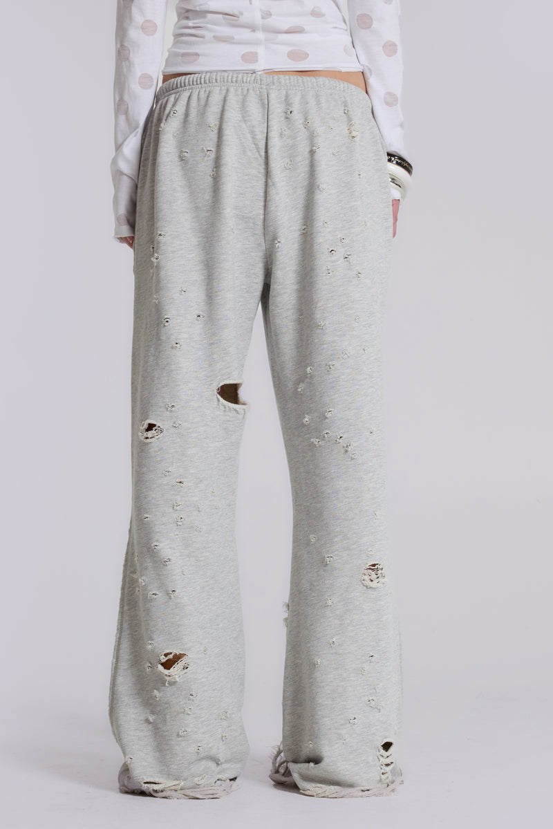 Cleo Distressed Slouchy Bootcut Jogger