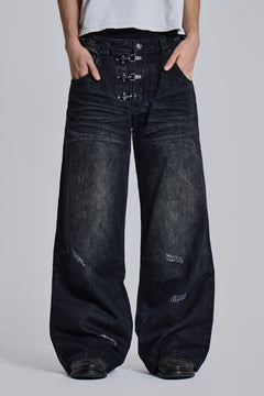 Ashen Clasp Colossus Jeans - W25 / Black