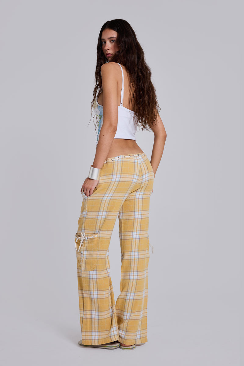 Vellora Low Rise Check Trousers