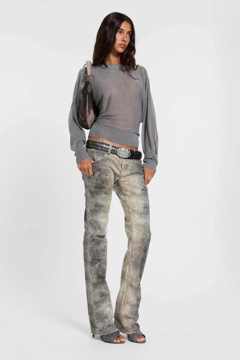 Leona Bootcut Cooper Jeans in Croc – view 5