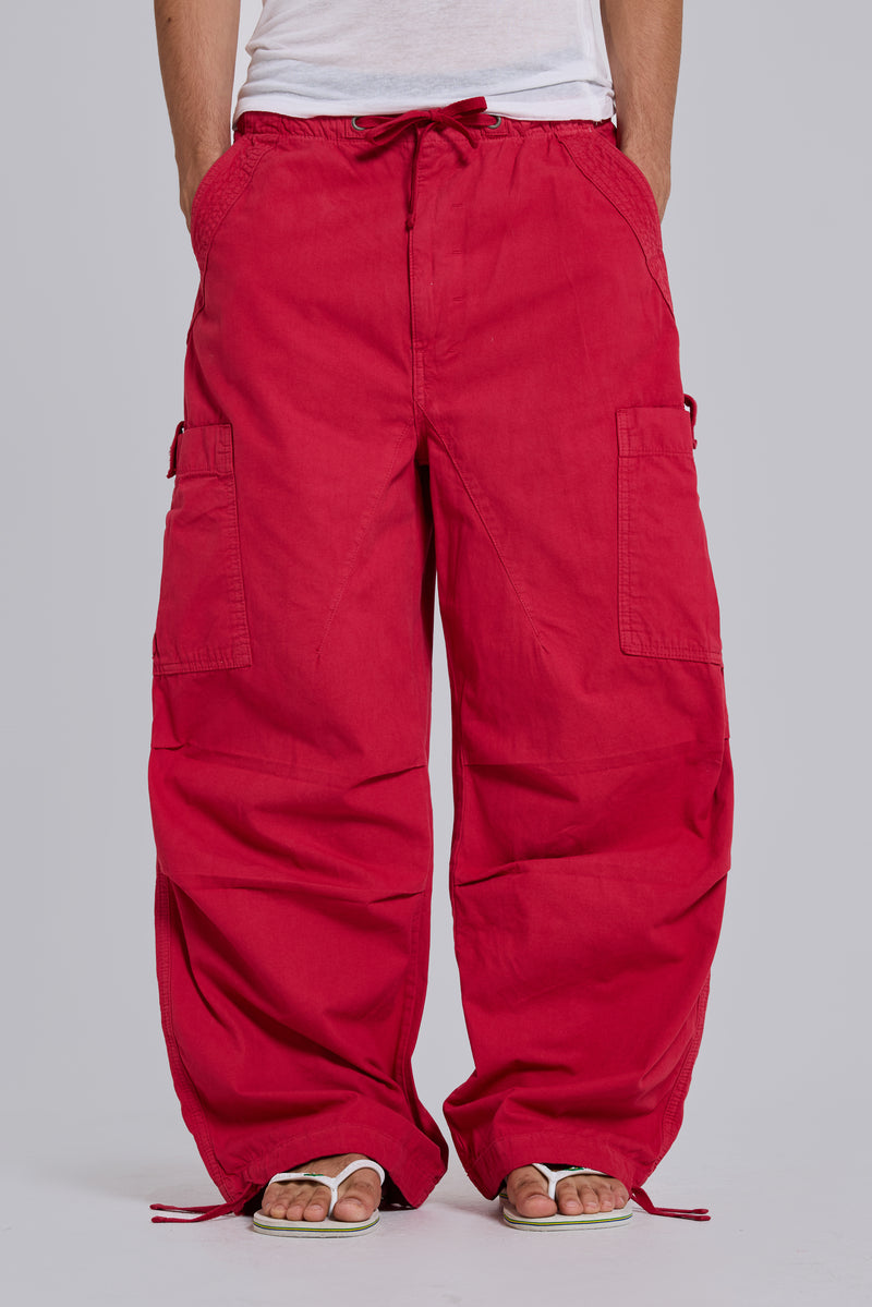 Red Parachute Cargo Pants