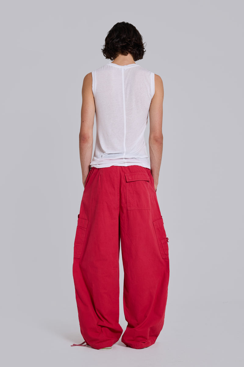 Red Parachute Cargo Pants