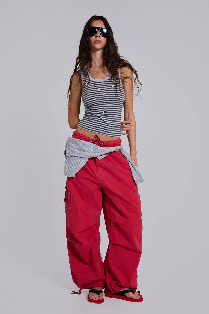 Red Parachute Cargo Pants