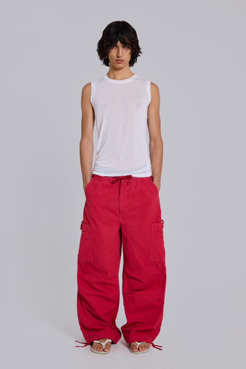 Red Parachute Cargo Pants