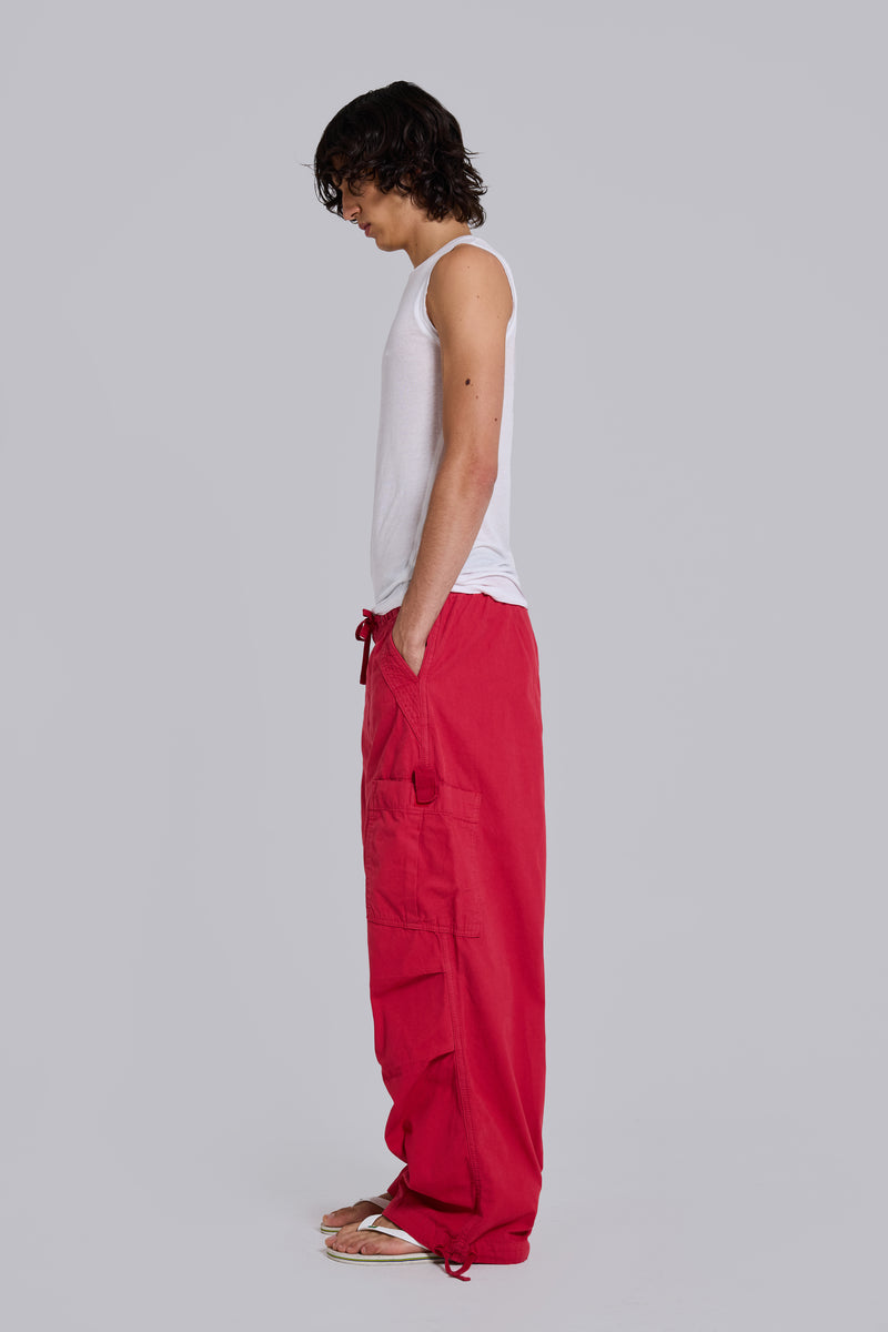 Red Parachute Cargo Pants