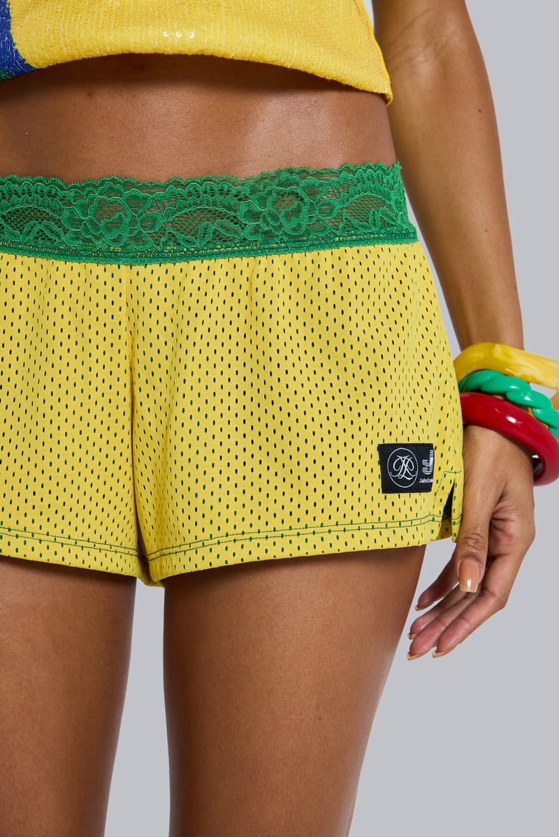 Amerela Airtex Mini Shorts