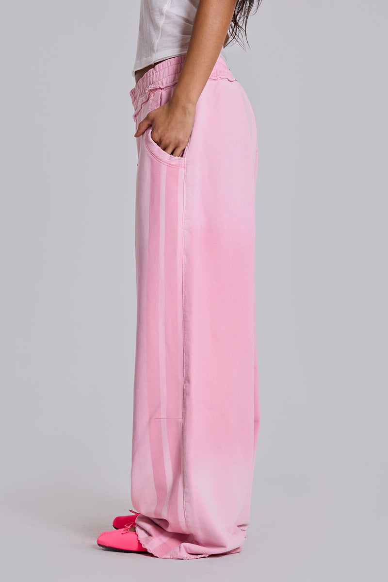 Pink Sporty Baggy Monster Joggers