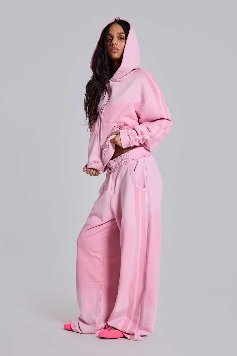Pink Sporty Baggy Monster Hoodie