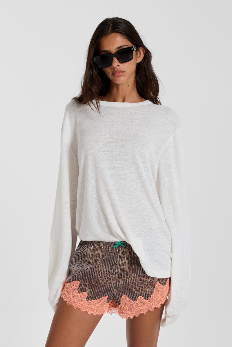 Dollie Sequin Lace Mini Shorts – view 4